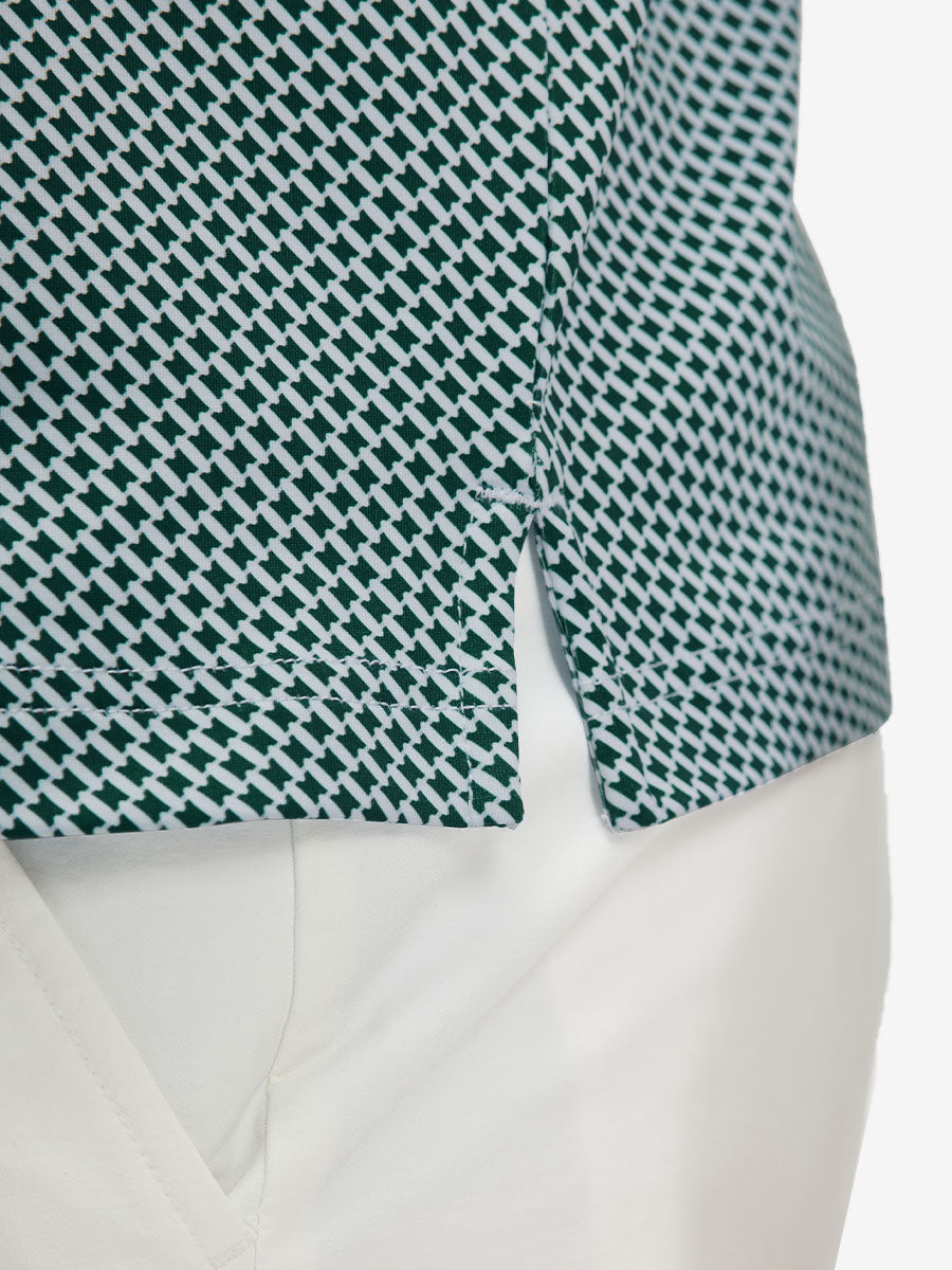 Premium Ribbed Collar Print Polo Shirts