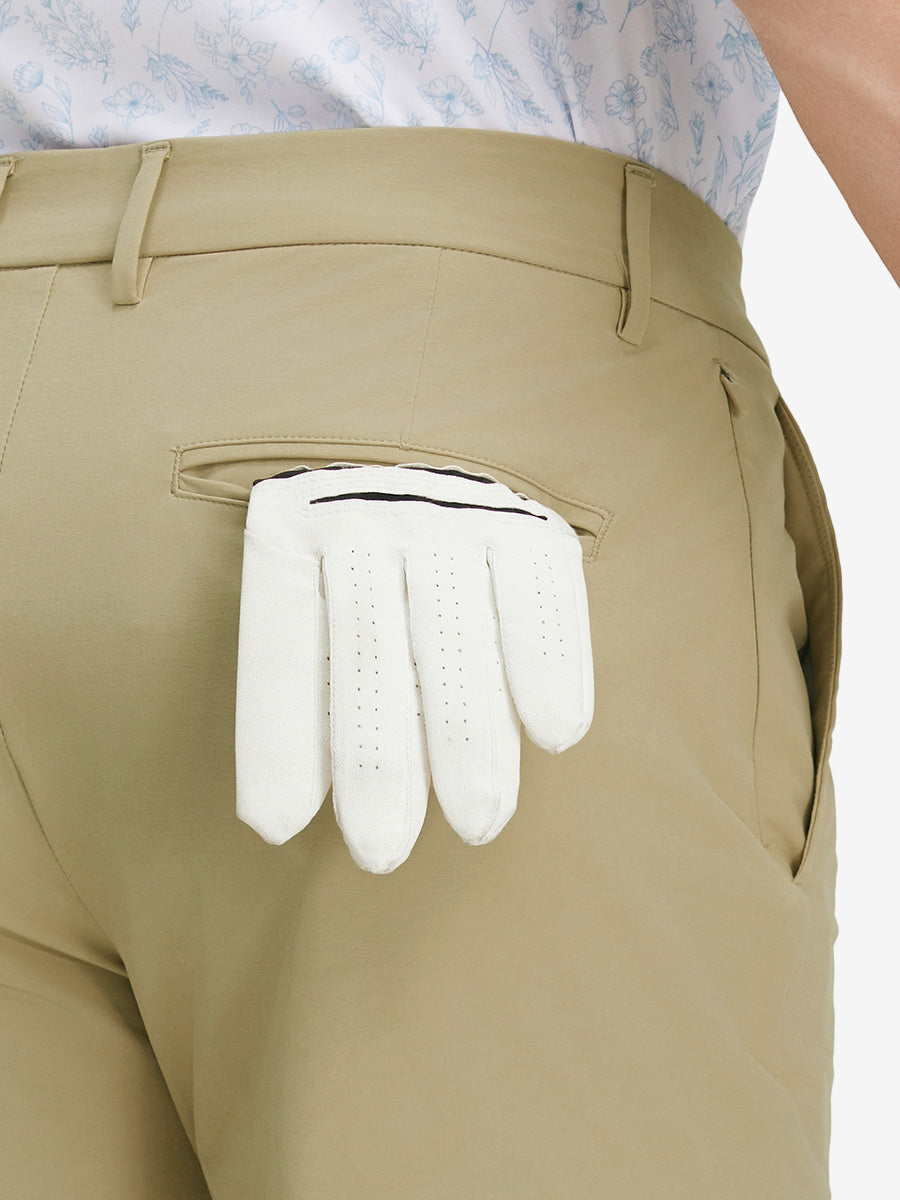 Stretch Cotton Blend Slim Fit Golf Trousers 5 Pockets