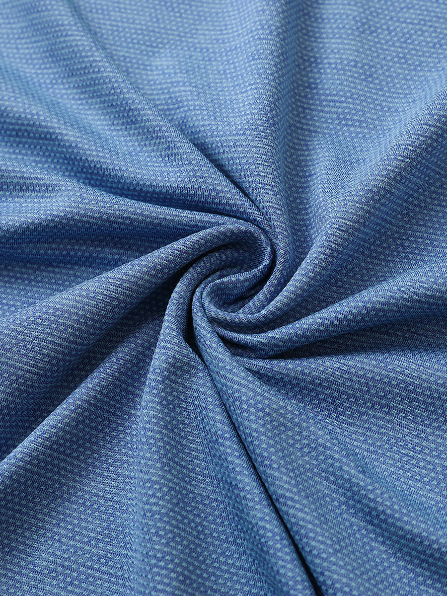Ventilated Heather Jacquard Polo
