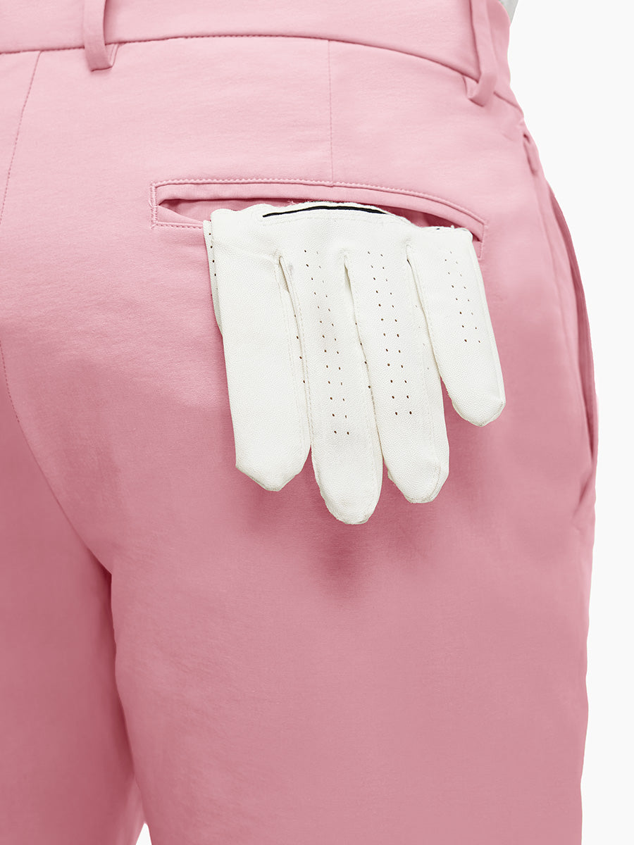 Flat Front Flex Cotton Blend Golf Shorts