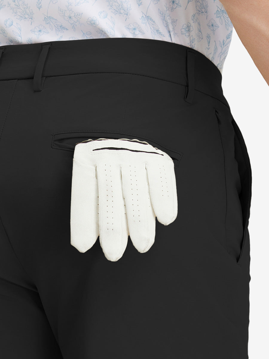 Stretch Cotton Blend Slim Fit Golf Trousers 5 Pockets