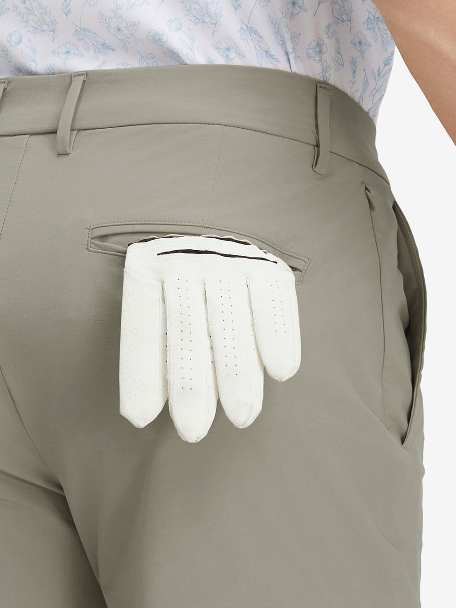 Stretch Cotton Blend Slim Fit Golf Trousers 5 Pockets