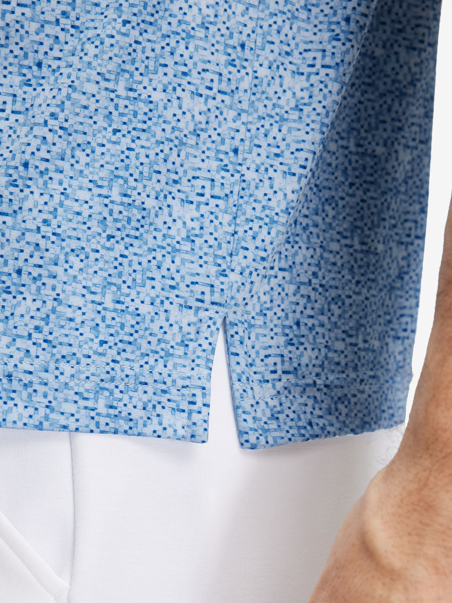 Premium Ribbed Collar Print Polo Shirts