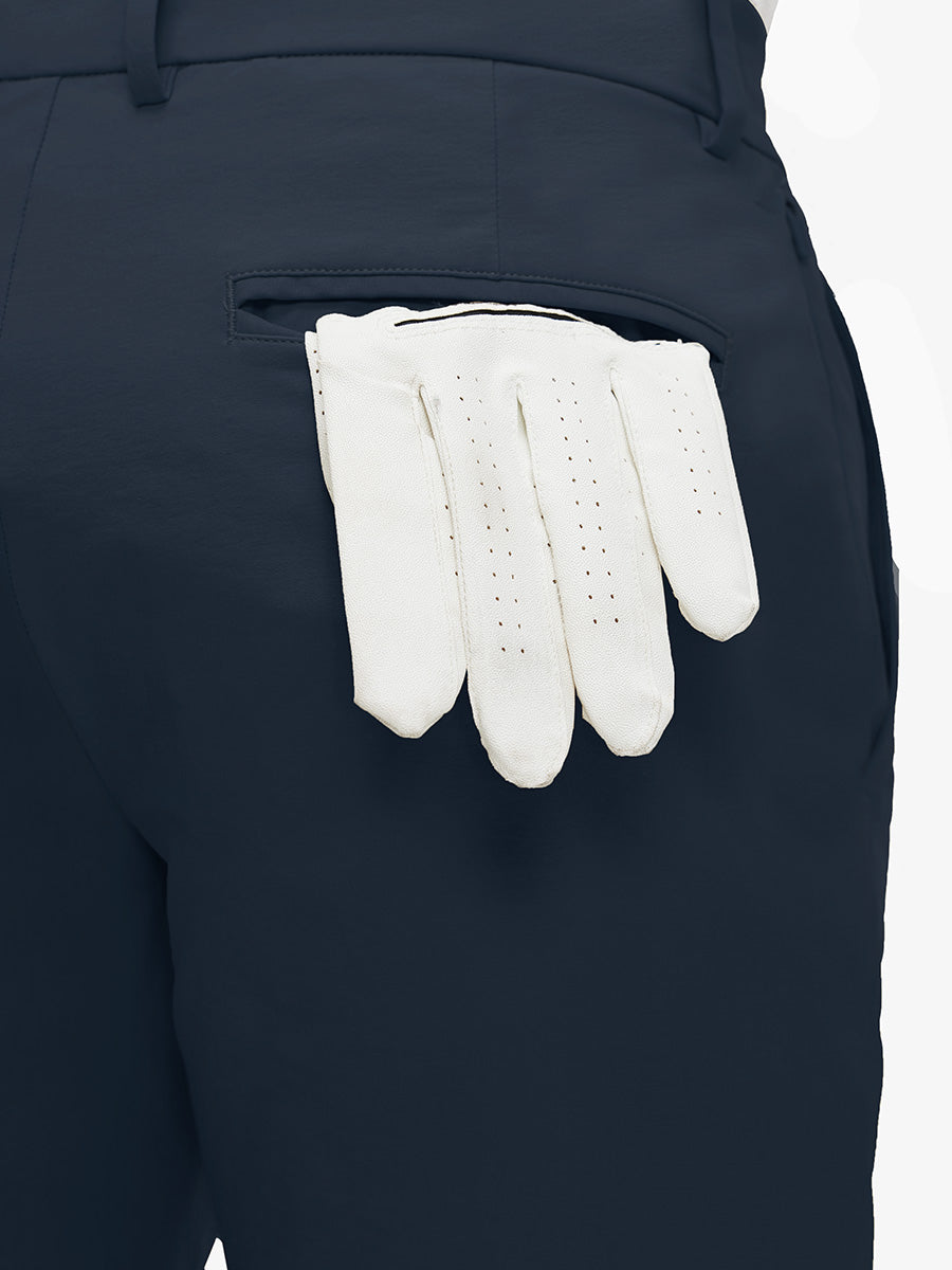 Flat Front Flex Cotton Blend Golf Shorts