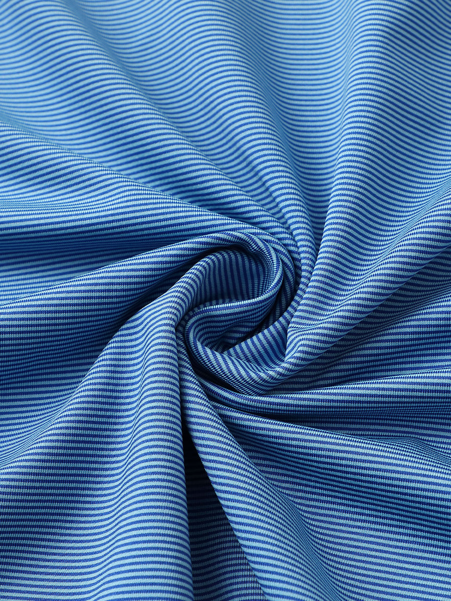 Pinstripe Jersey Performance Polo