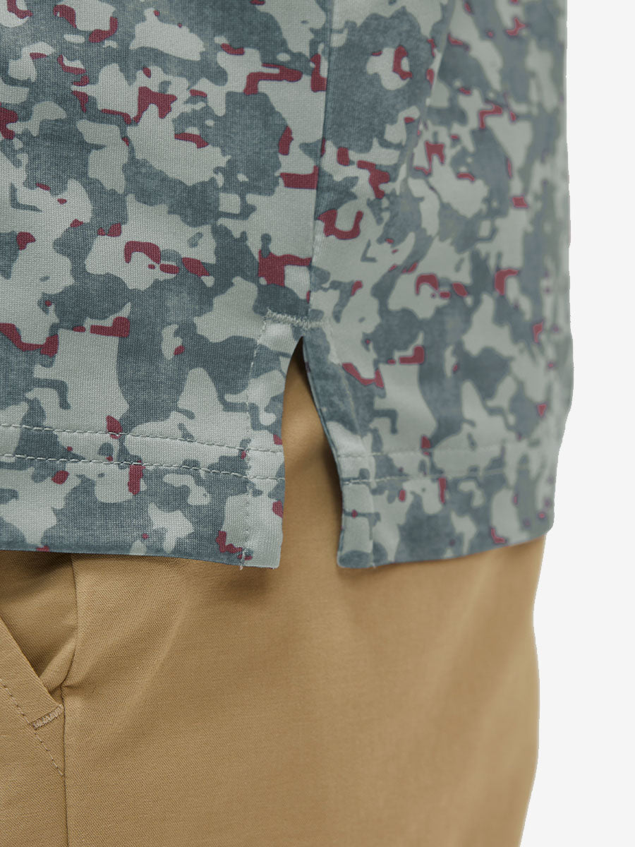 Premium Ribbed Collar Print Polo Shirts