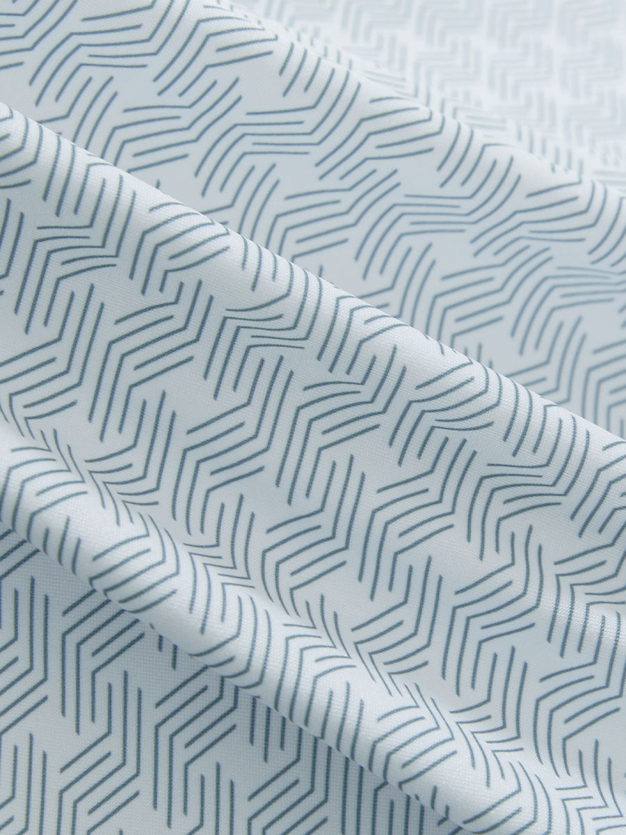 Premium Ribbed Collar Print Polo Shirts