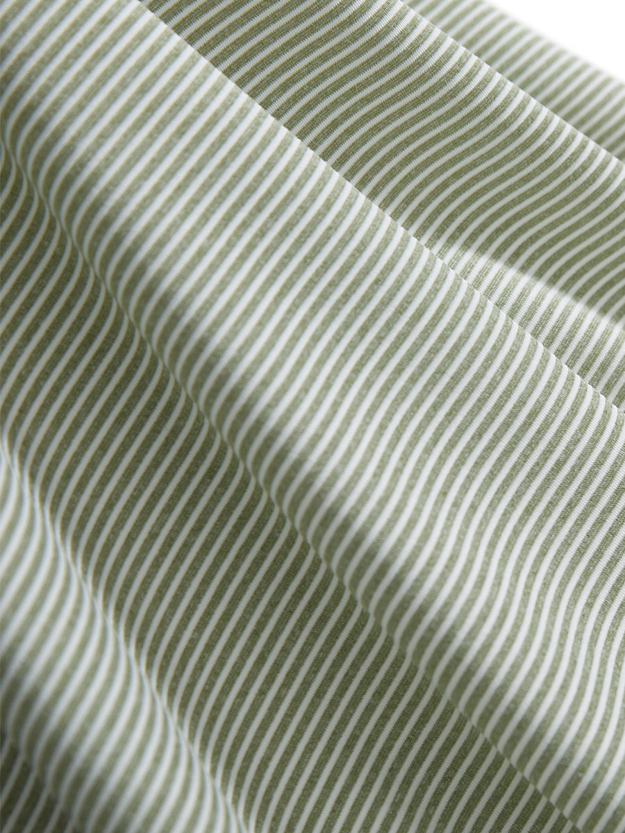 Comfy Breathable Pin-Stripe Texture Golf Polos