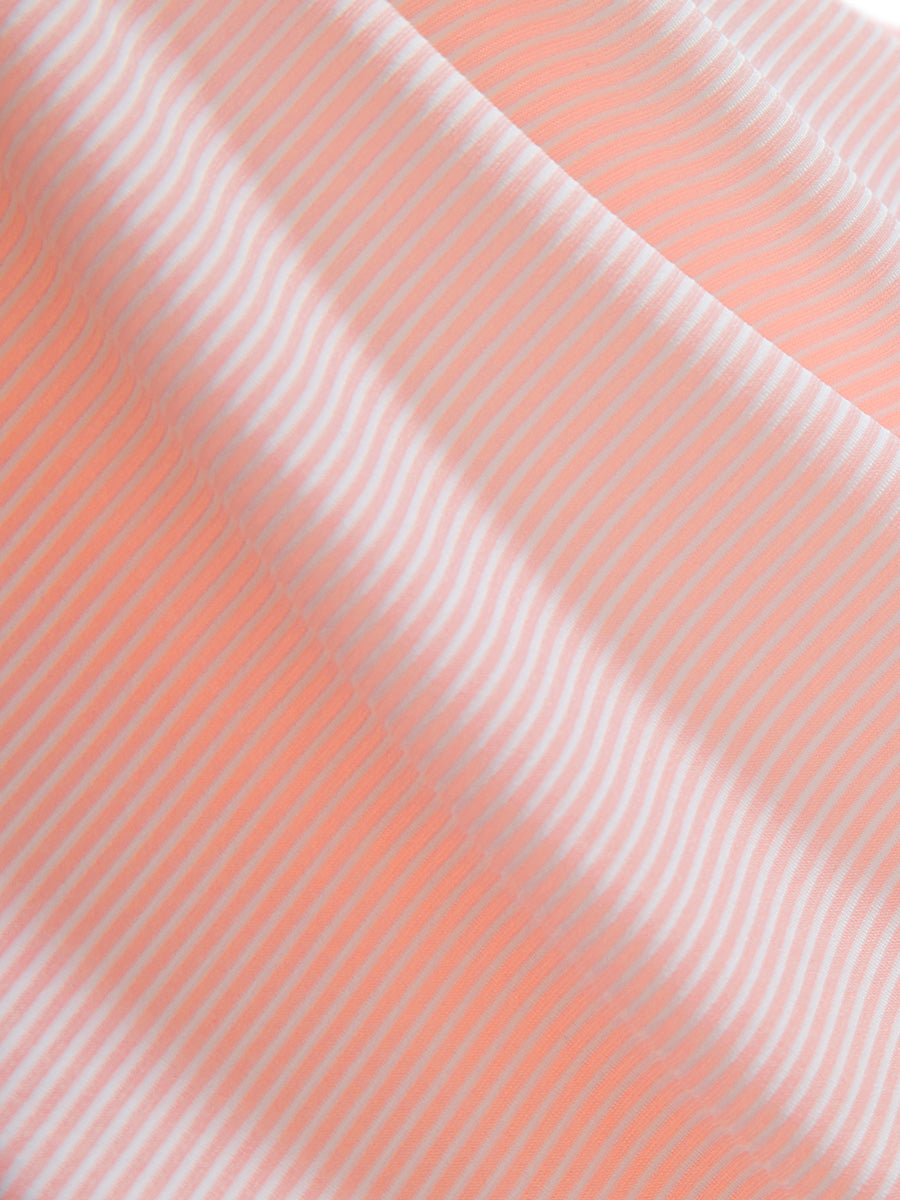 Comfy Breathable Pin-Stripe Texture Golf Polos