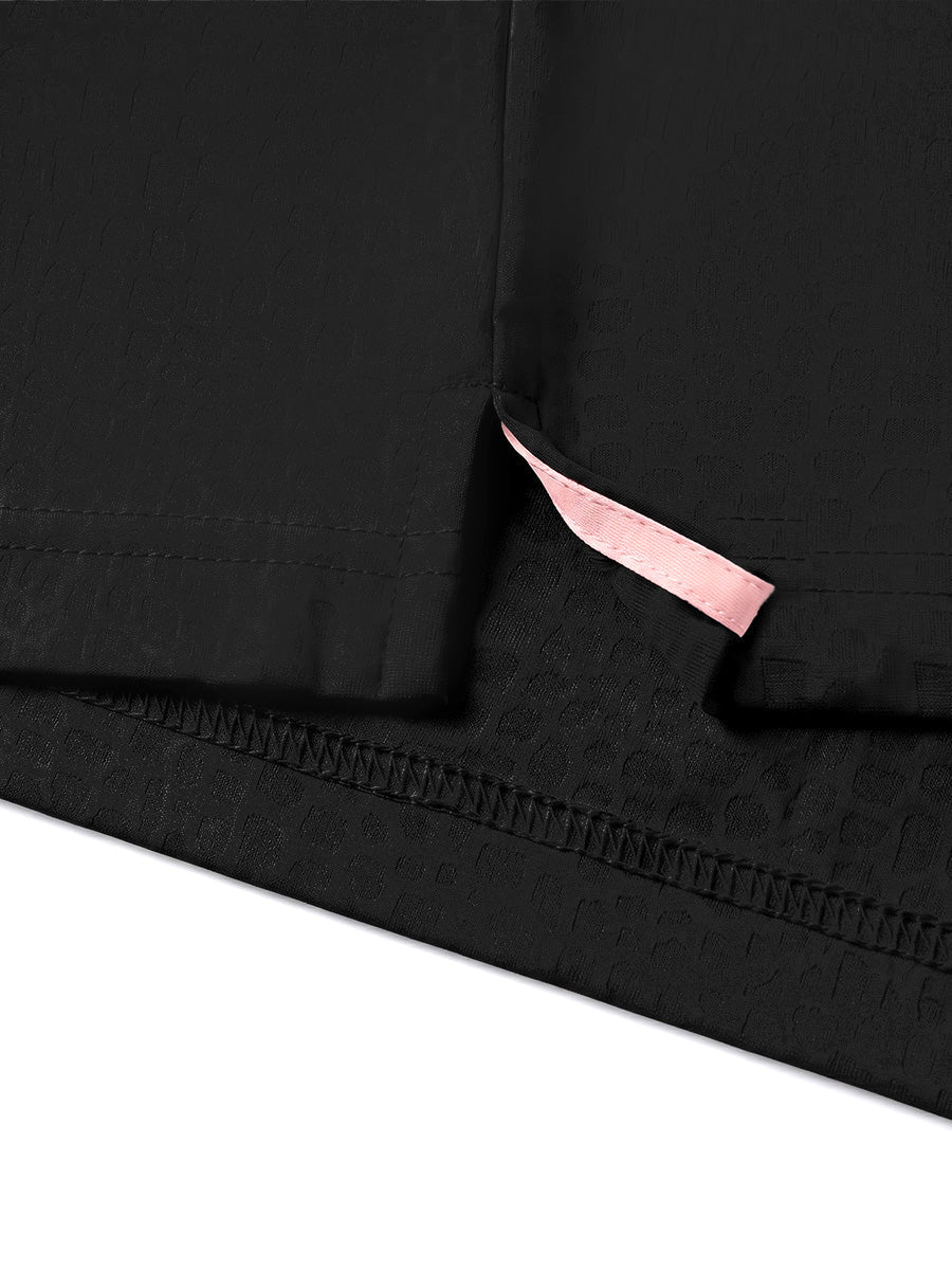 Nylon Blend Casual Jacquard Polo Shirts