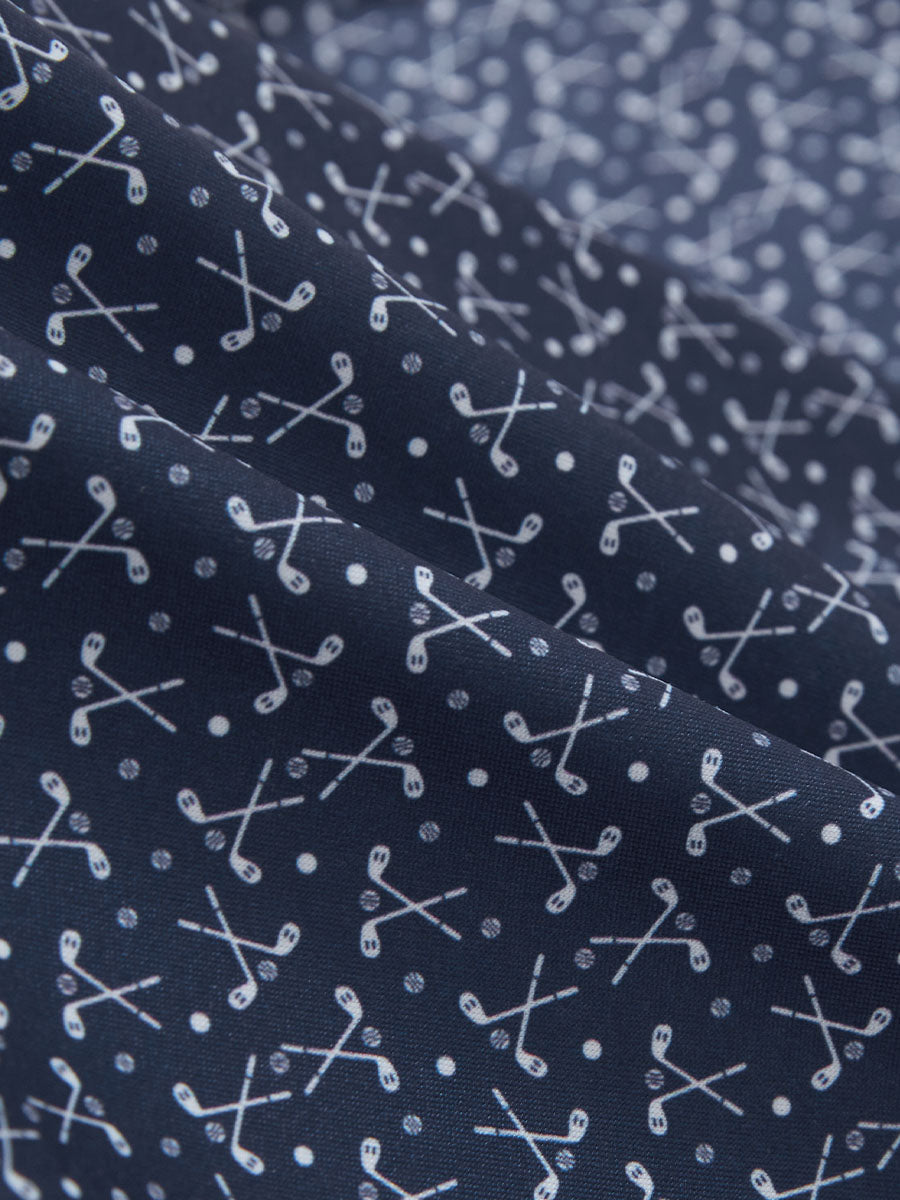 Premium Ribbed Collar Print Polo Shirts