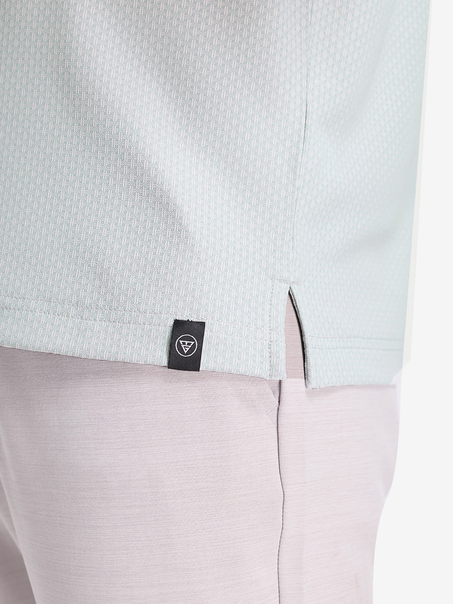 Moisture Wicking Jacquard Golf Shirts