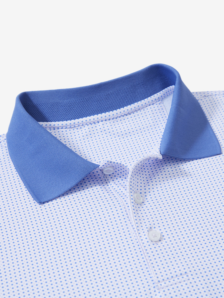 Premium Ribbed Collar Print Polo Shirts