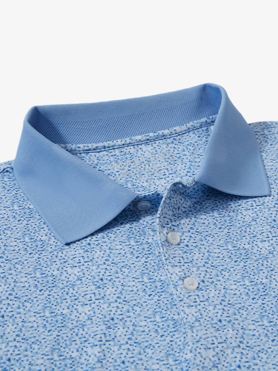 Premium Ribbed Collar Print Polo Shirts