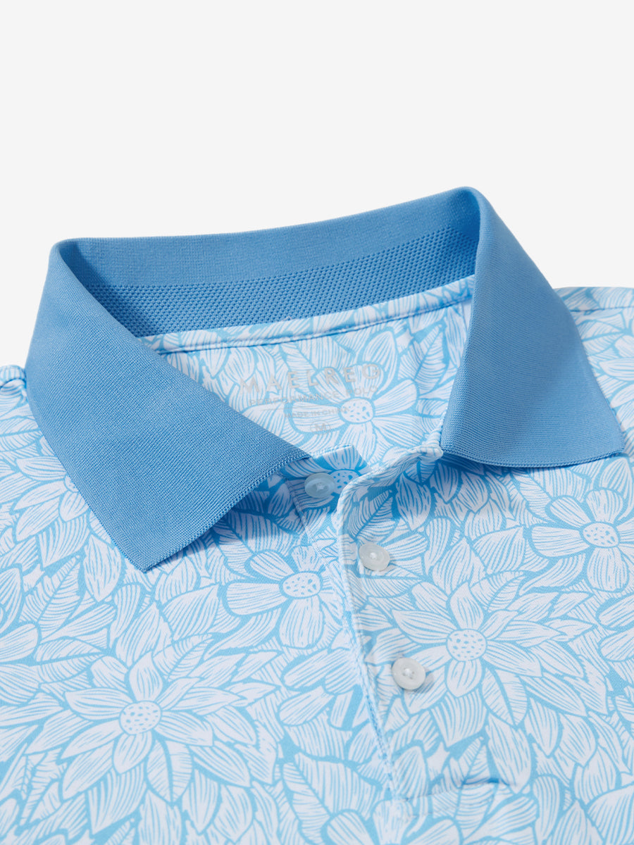 Premium Ribbed Collar Print Polo Shirts