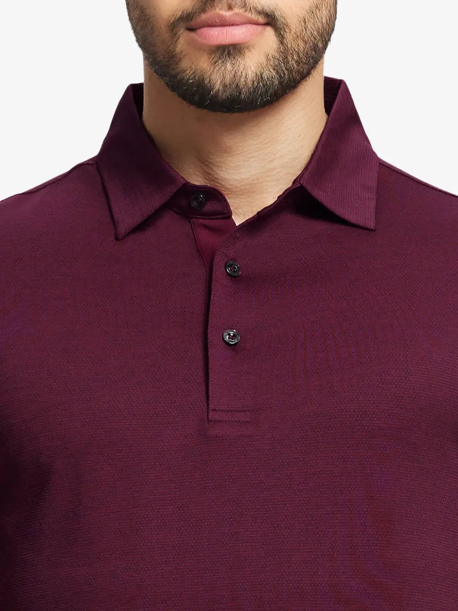 Ventilated Heather Jacquard Polo