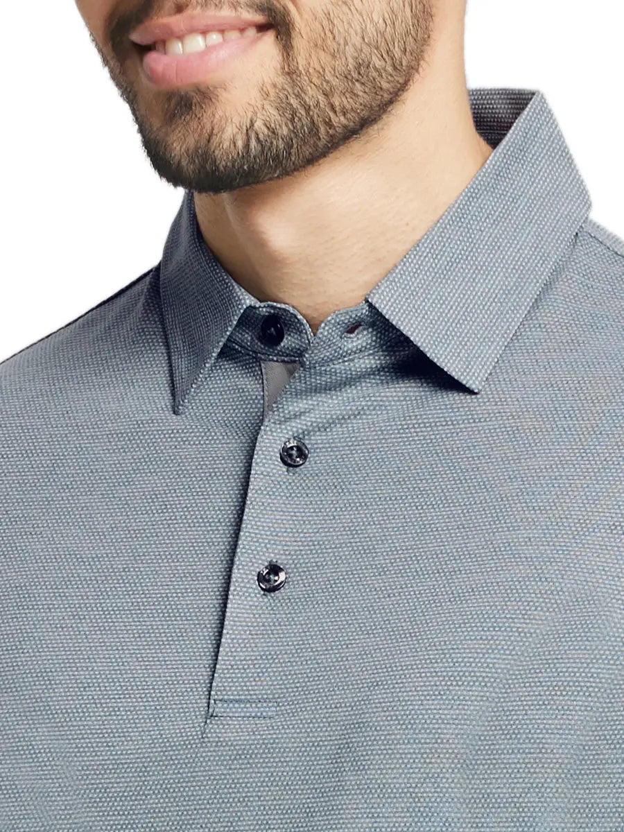 Ventilated Heather Jacquard Polo