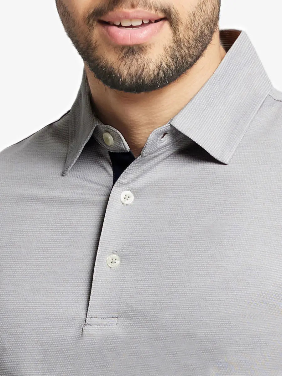 Ventilated Heather Jacquard Polo