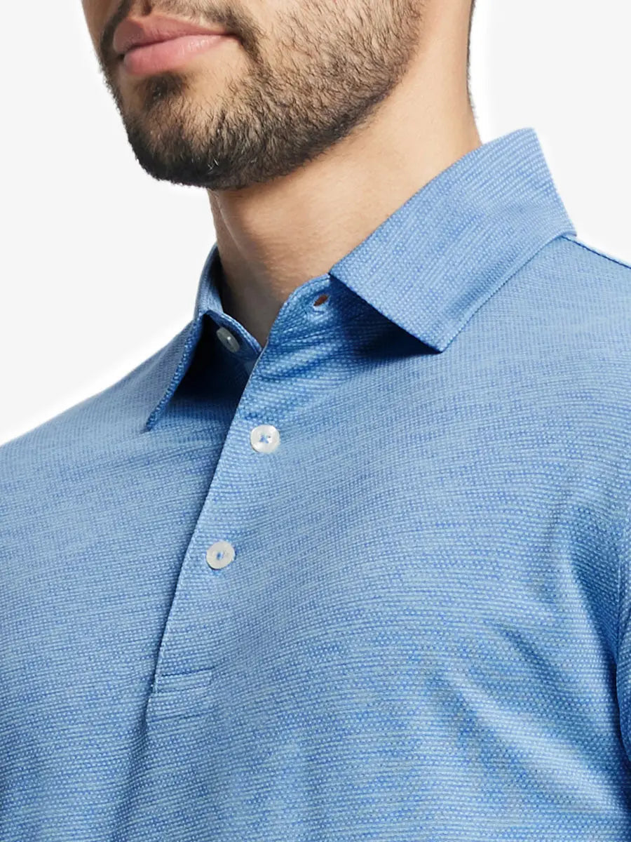 Ventilated Heather Jacquard Polo