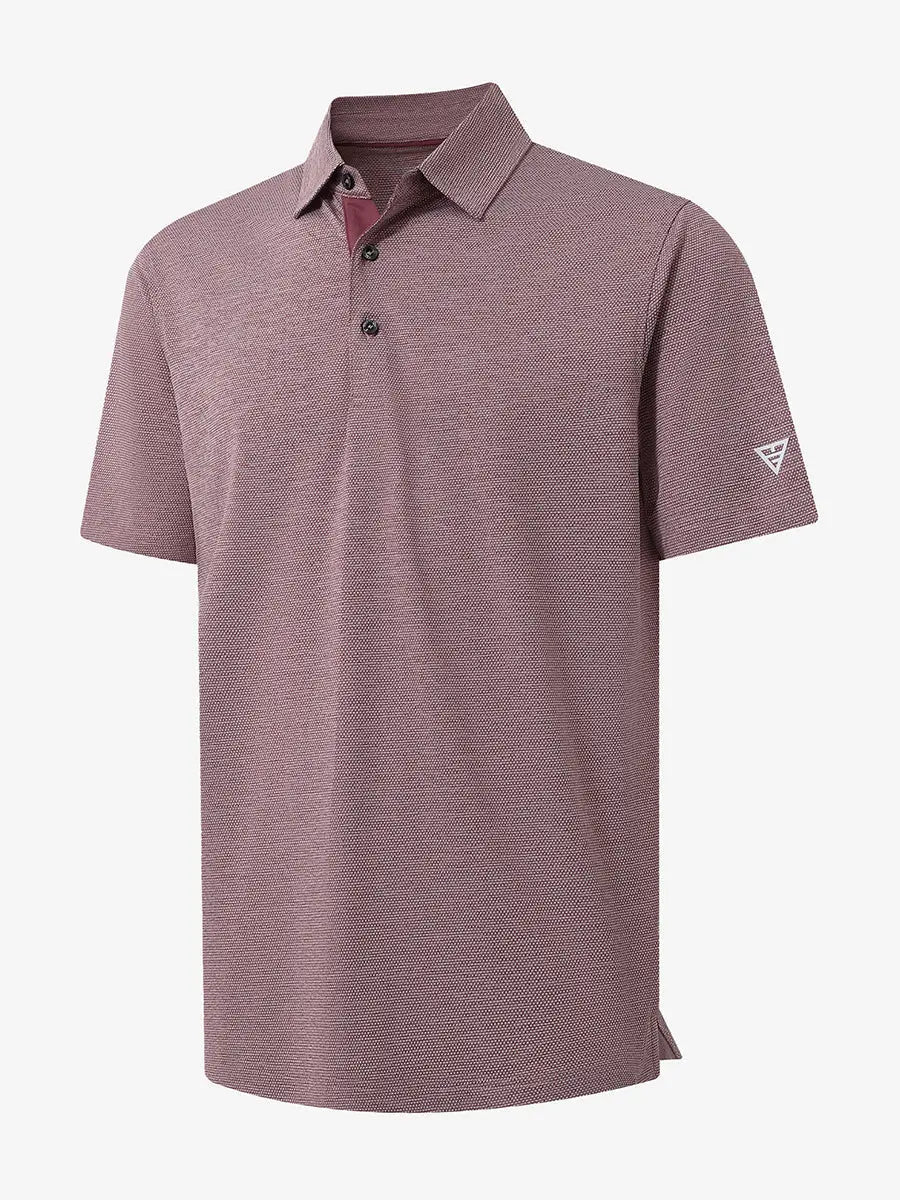 Ventilated Heather Jacquard Polo