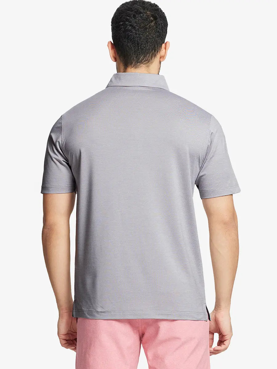 Ventilated Heather Jacquard Polo