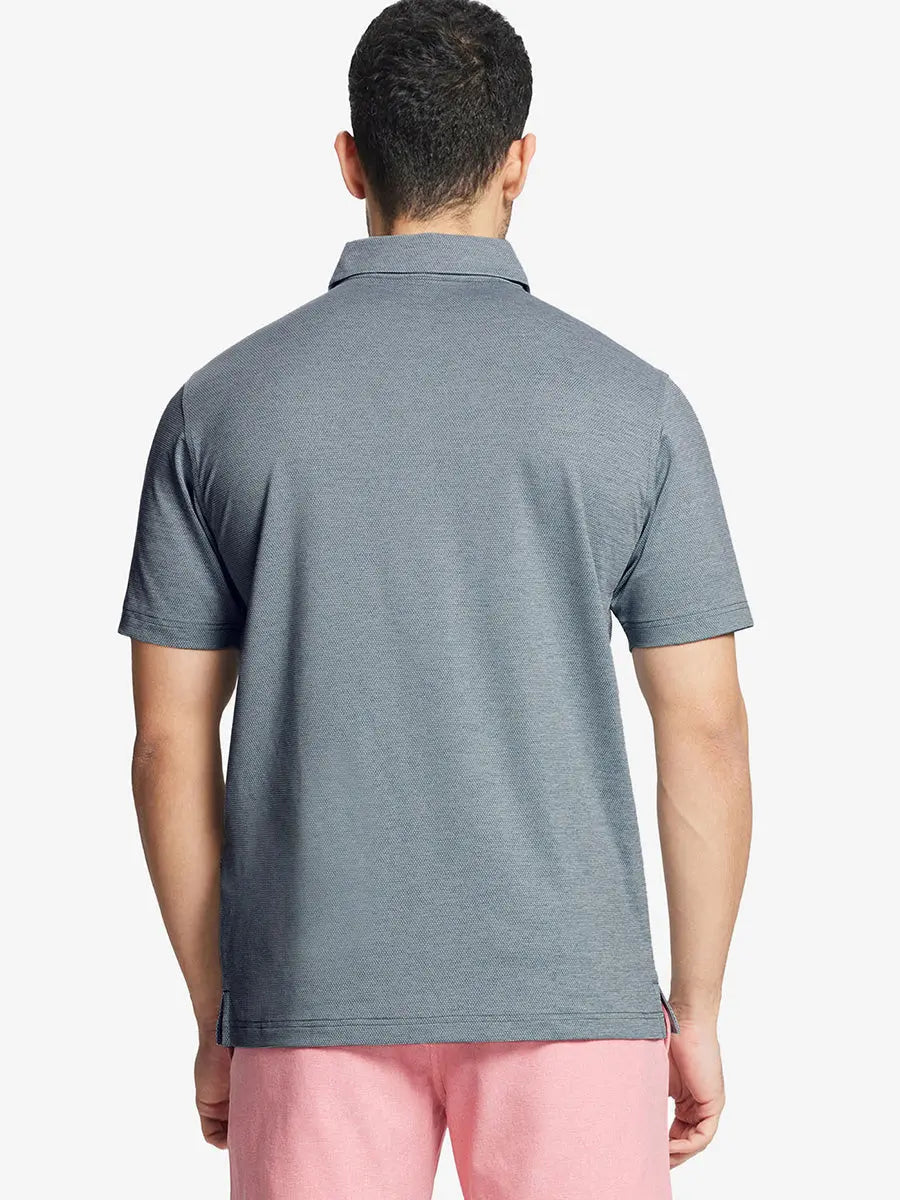 Ventilated Heather Jacquard Polo