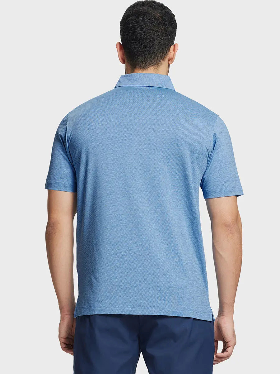 Ventilated Heather Jacquard Polo