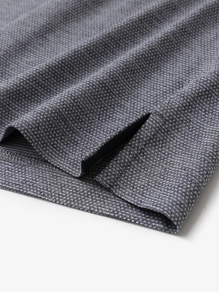 Ventilated Heather Jacquard Polo