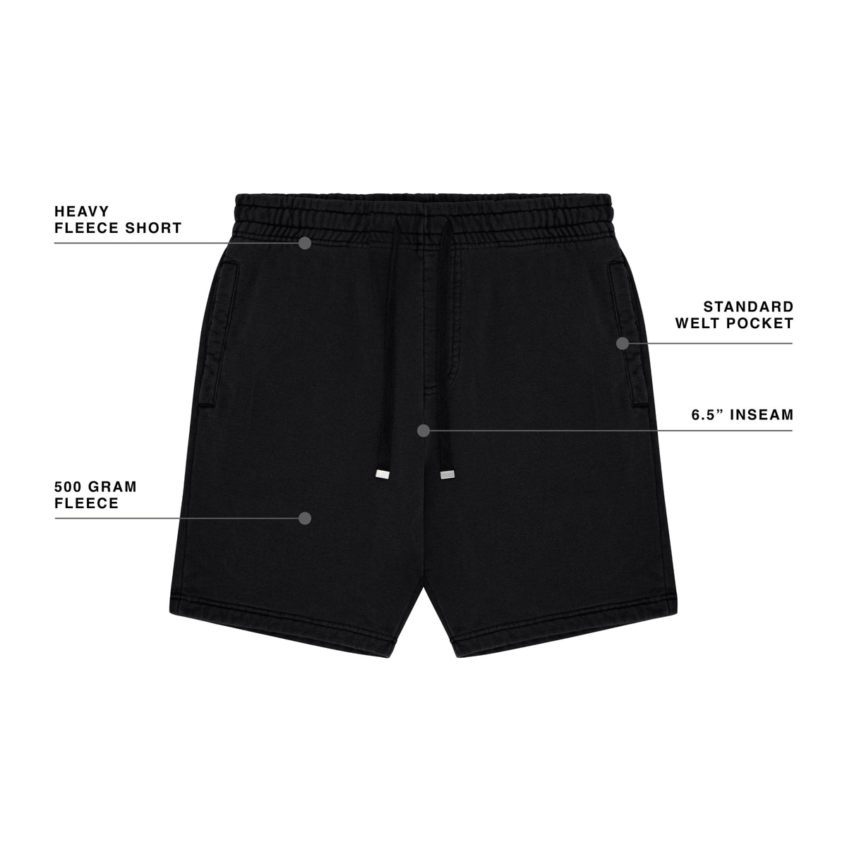 MENS HEAVYWEIGHT FLEECE SHORT