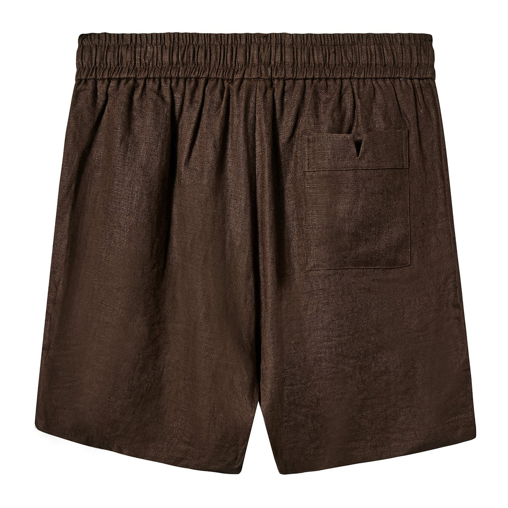 Easy-Going Shorts (Brown Linen)