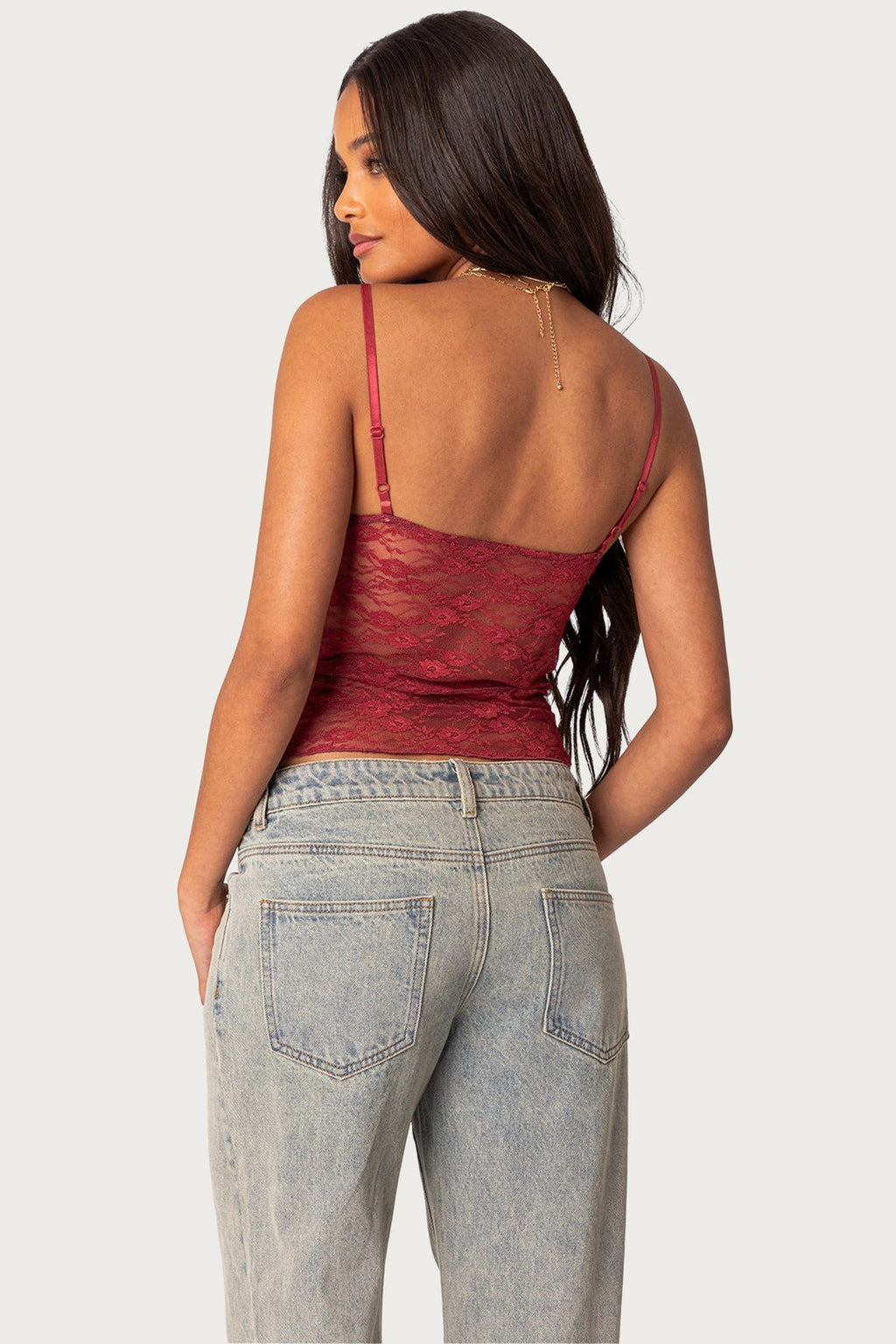 Eira Sheer Lace Tank Top