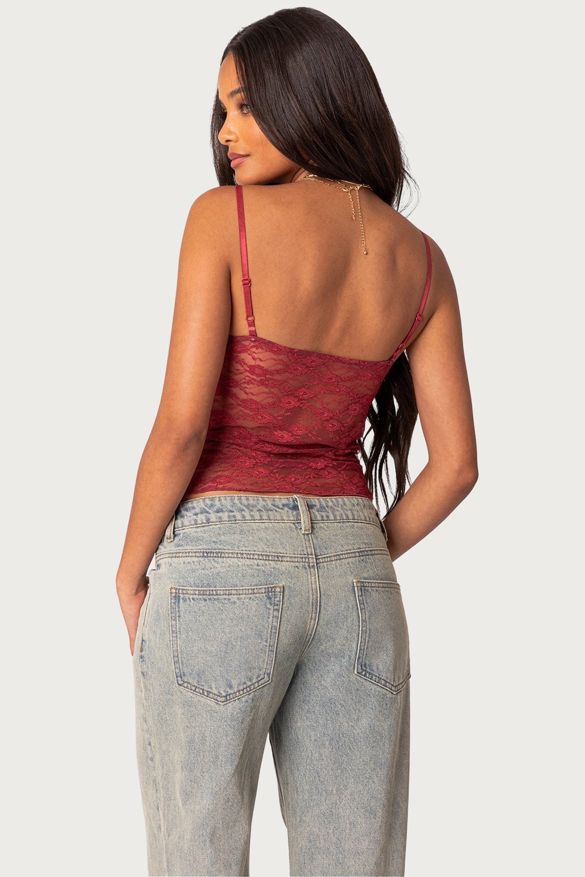 Eira Sheer Lace Tank Top