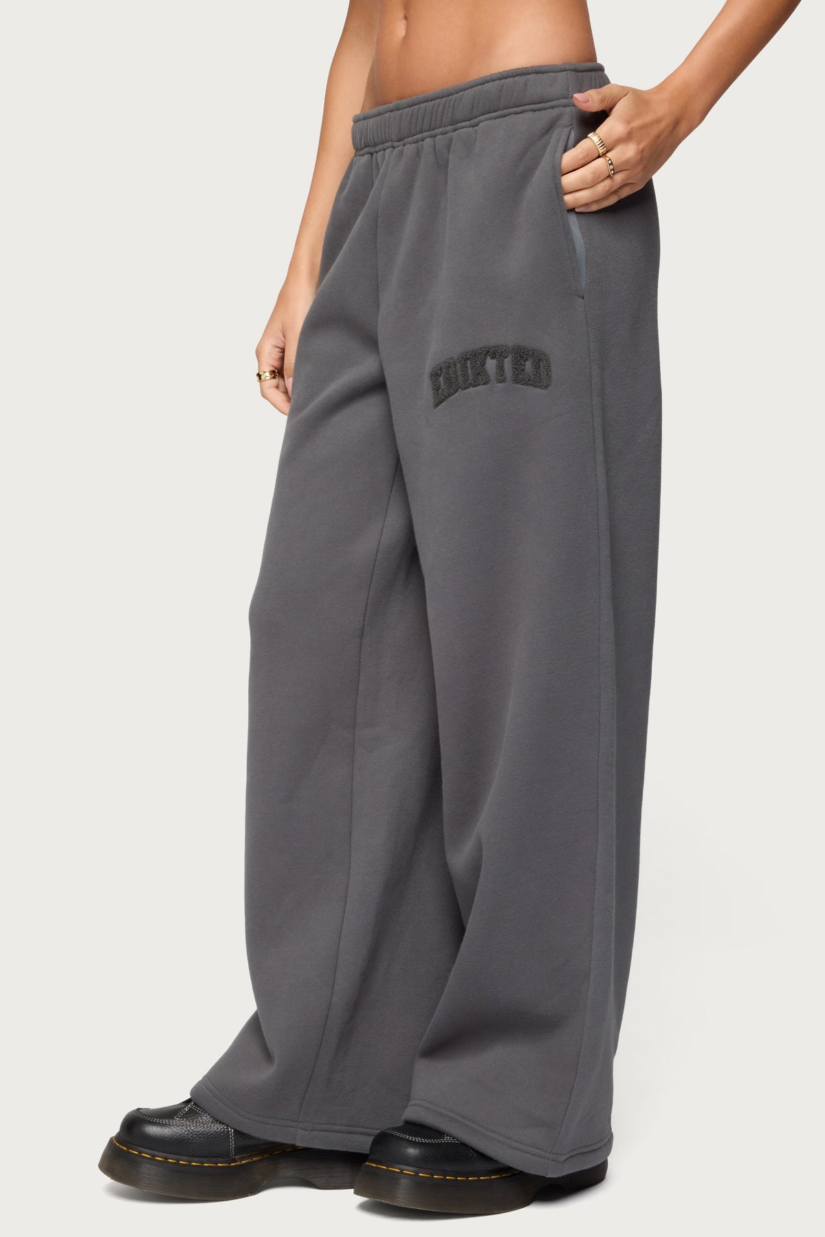 Edikted To You Wide Leg Sweatpants