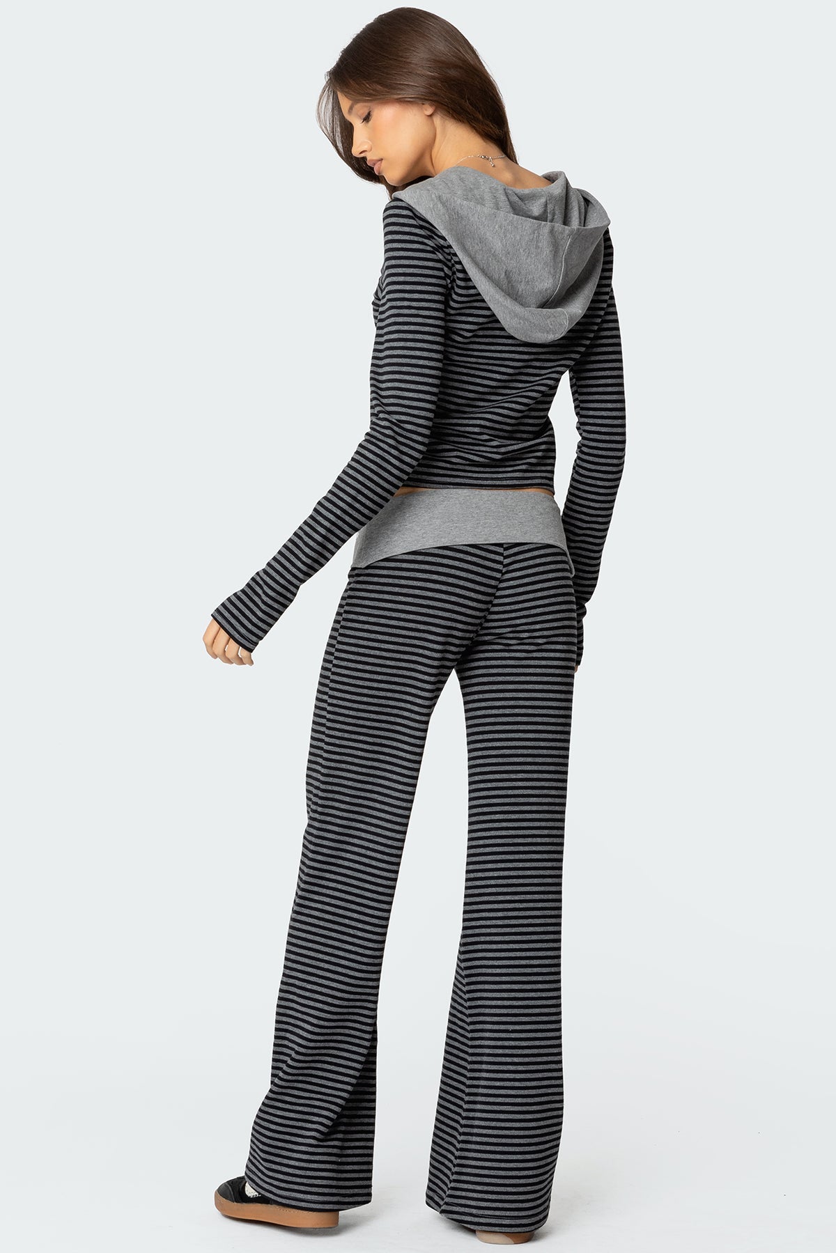 Meggy Striped Foldover Pants