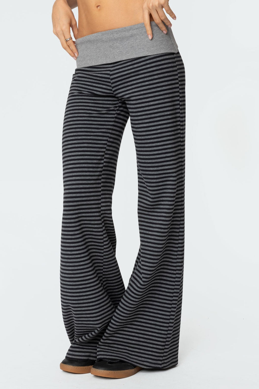 Meggy Striped Foldover Pants