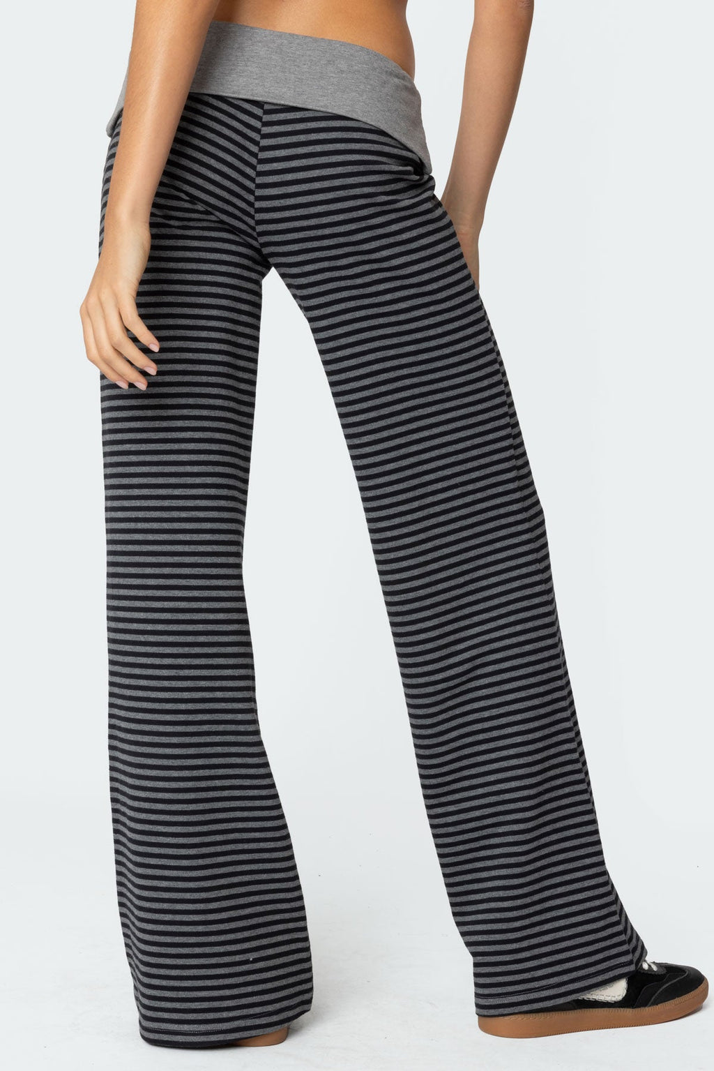 Meggy Striped Foldover Pants