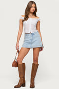 Shanice Denim Mini Skort