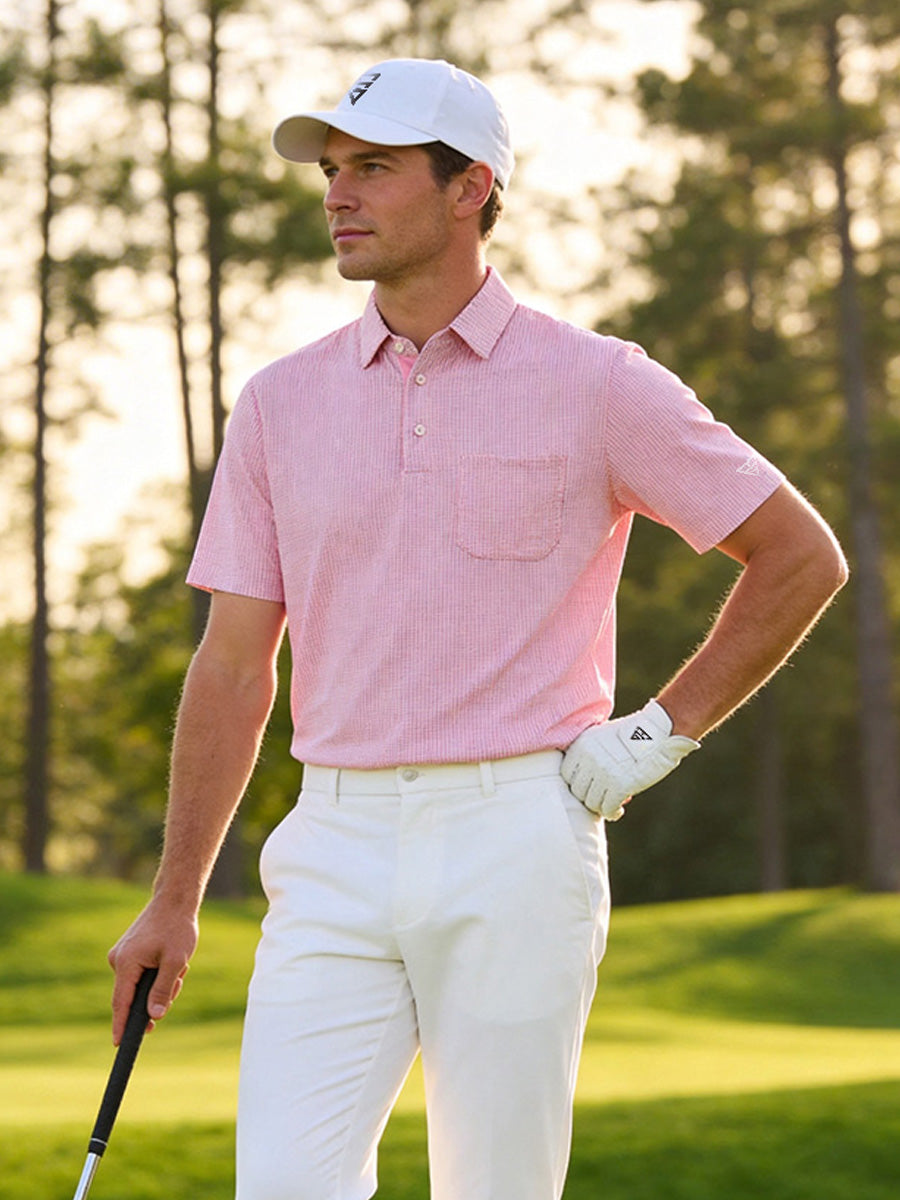 Elegant Performance Jacquard Polo