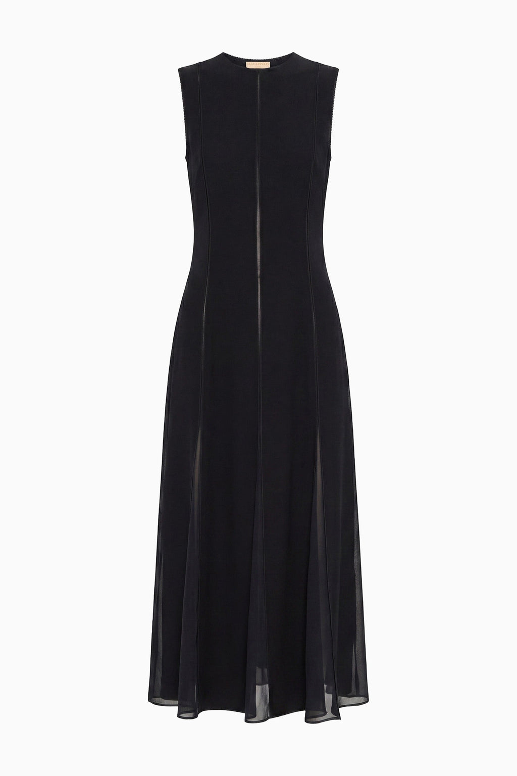 Laure Sleeveless Midi Dress - Noir