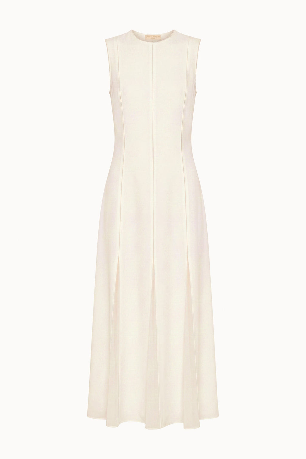 Laure Sleeveless Midi Dress - Pearled Ivory