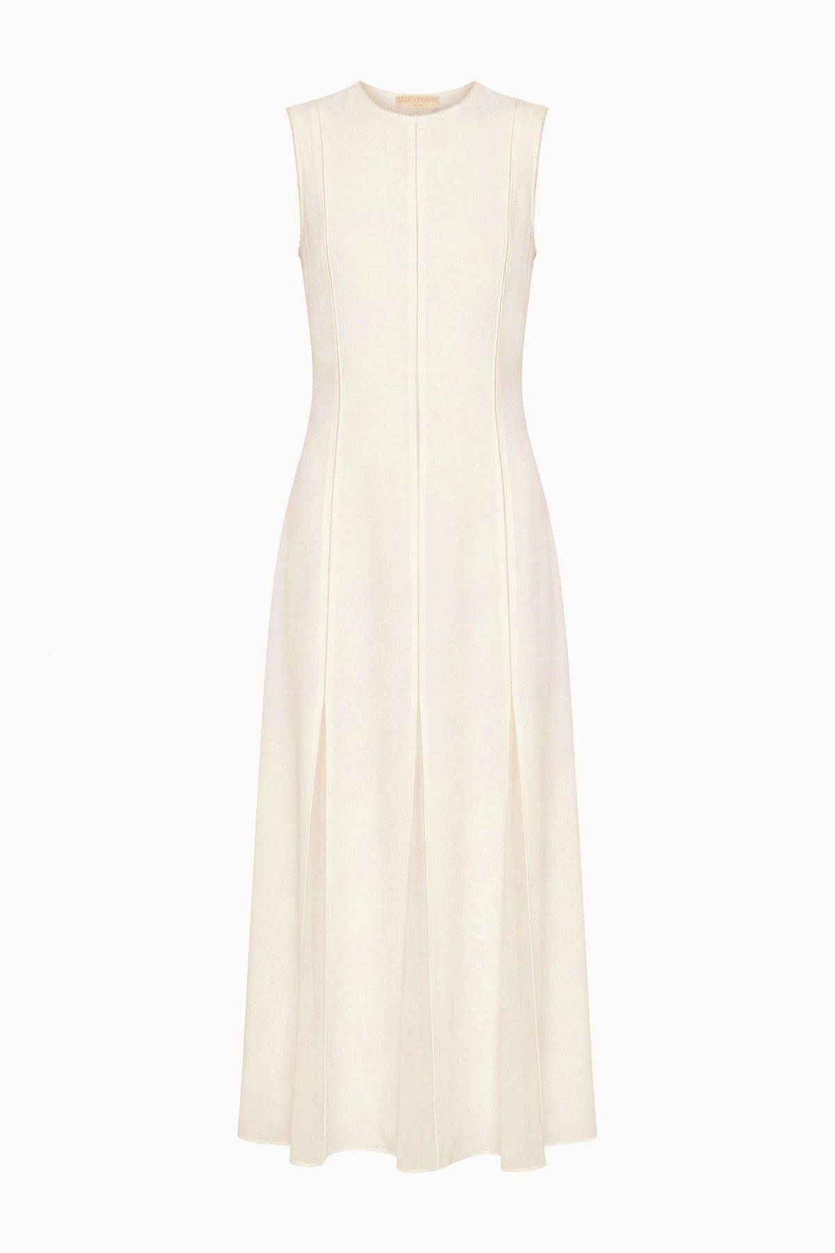 Laure Sleeveless Midi Dress - Pearled Ivory