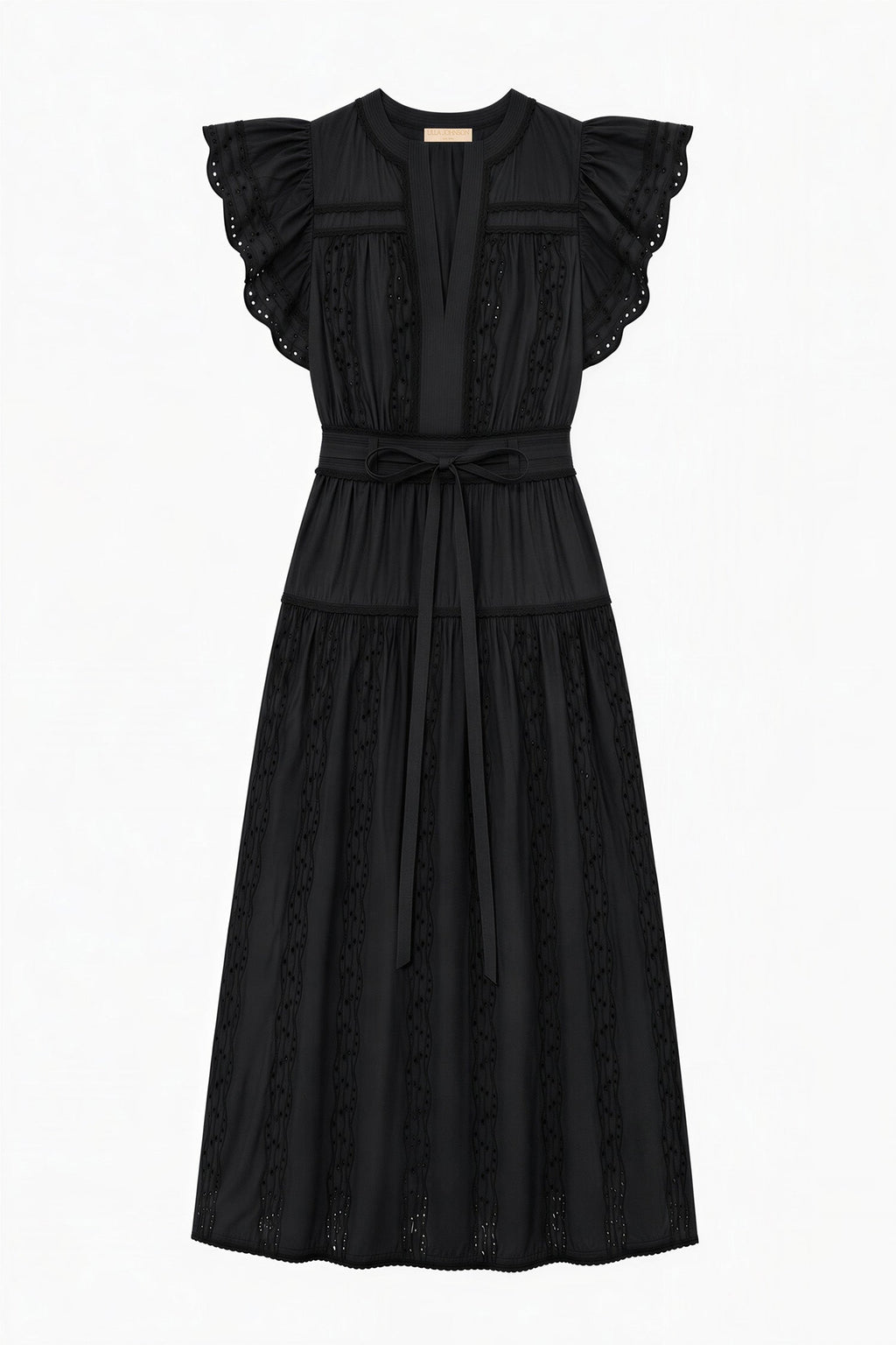 Dani Short Sleeve Cotton Dress - Noir