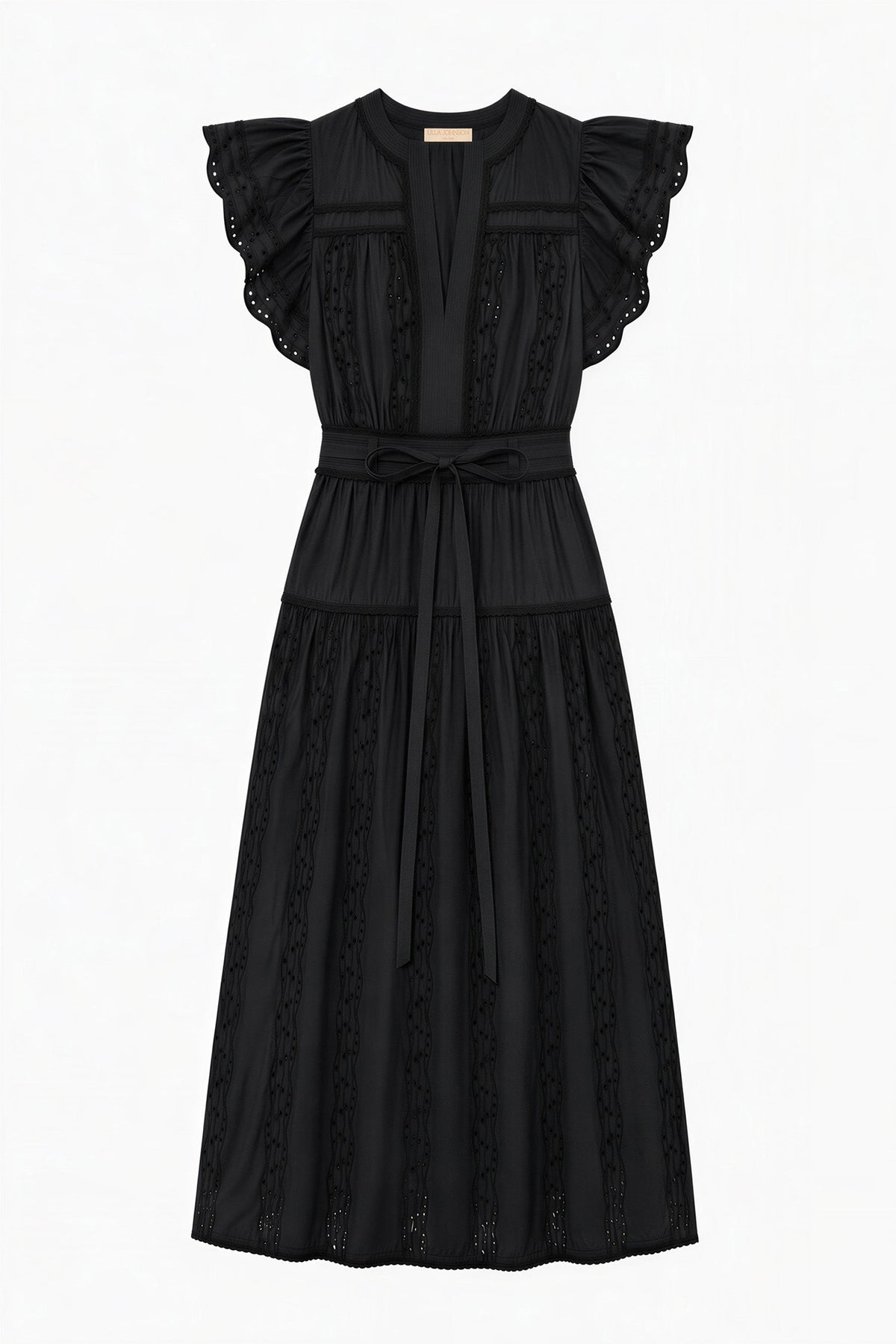 Dani Short Sleeve Cotton Dress - Noir