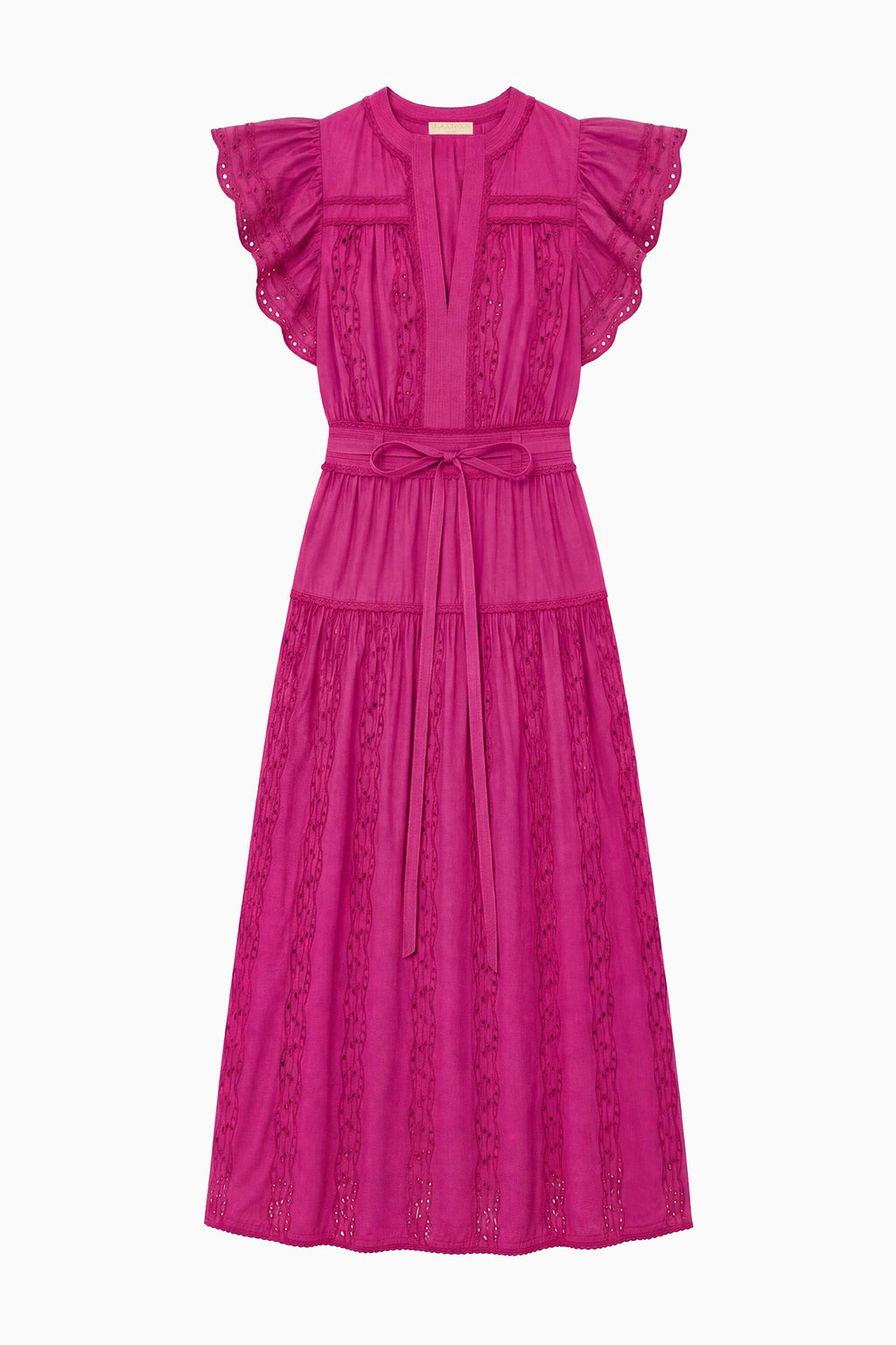 Dani Short Sleeve Cotton Dress - Orchid