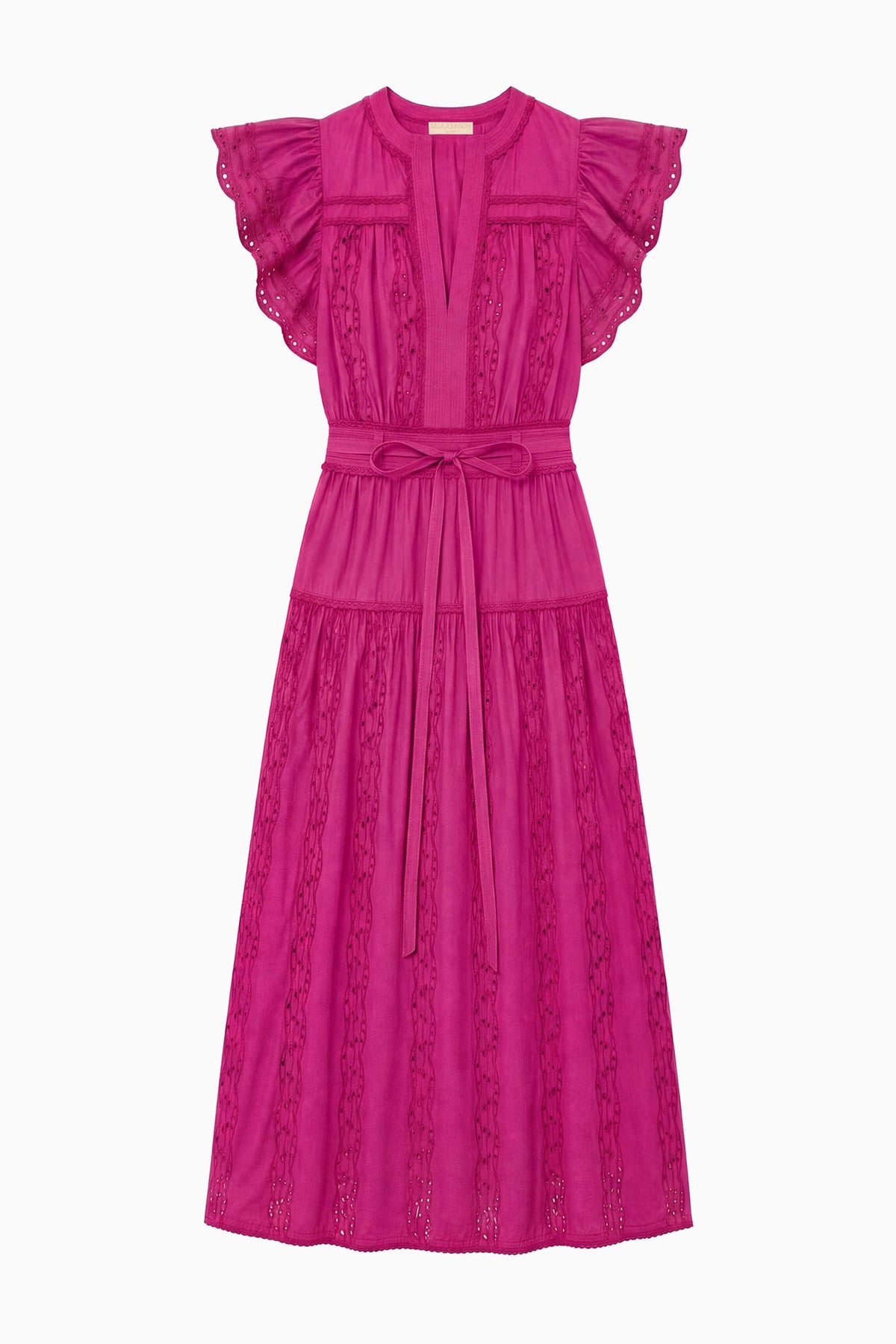 Dani Short Sleeve Cotton Dress - Orchid