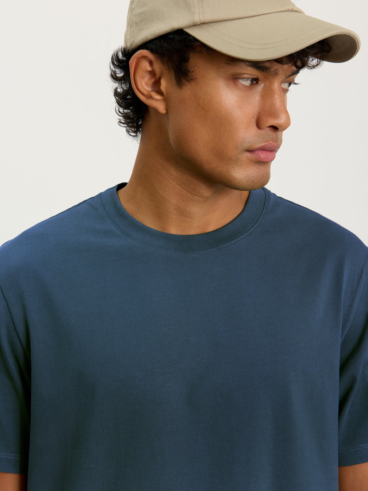 The Heavyweight Tee || Petrol Blue | Organic Cotton