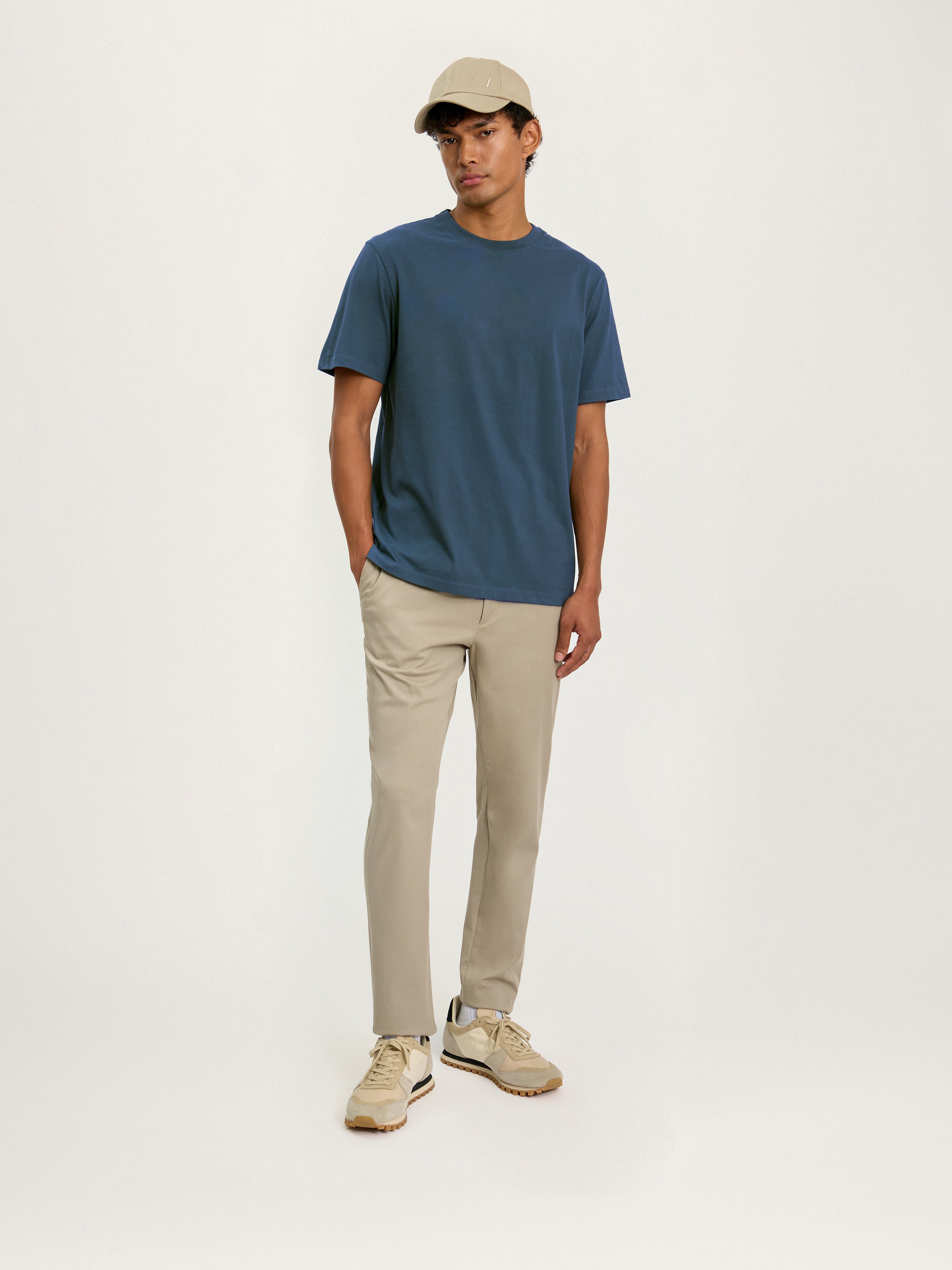 The Heavyweight Tee || Petrol Blue | Organic Cotton