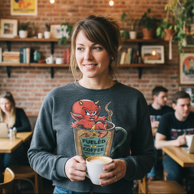 Hot Coffee L/S Crop