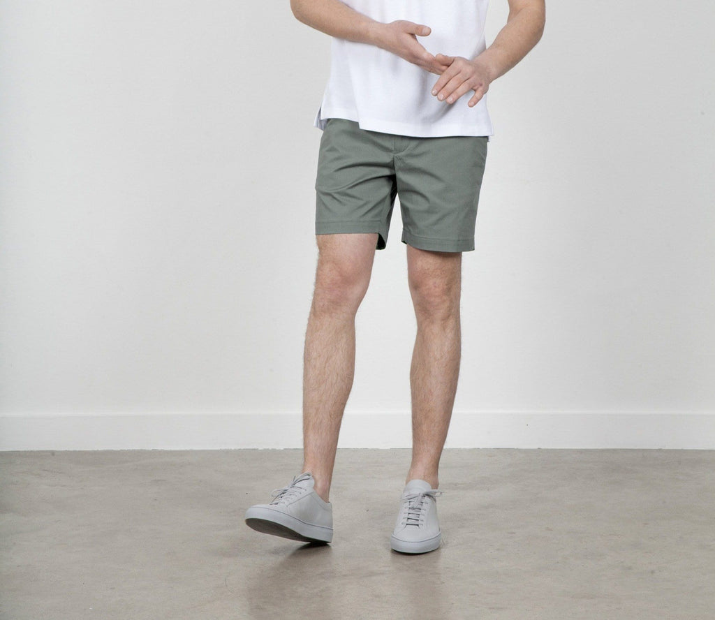 The 12 Shorts 7" || Sage | Stretch Cotton