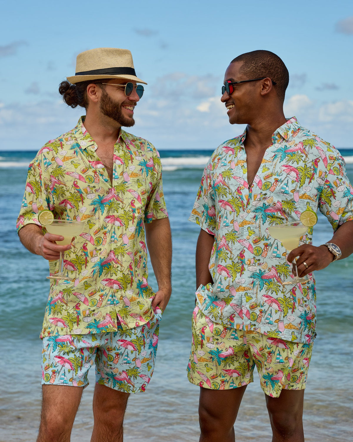 Margaritaville by Kenny Flowers – Welcome to Margaritaville - Ocean Blue – Short Sleeve Shirt